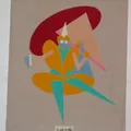 Cuscino - Ballerina con ombrello