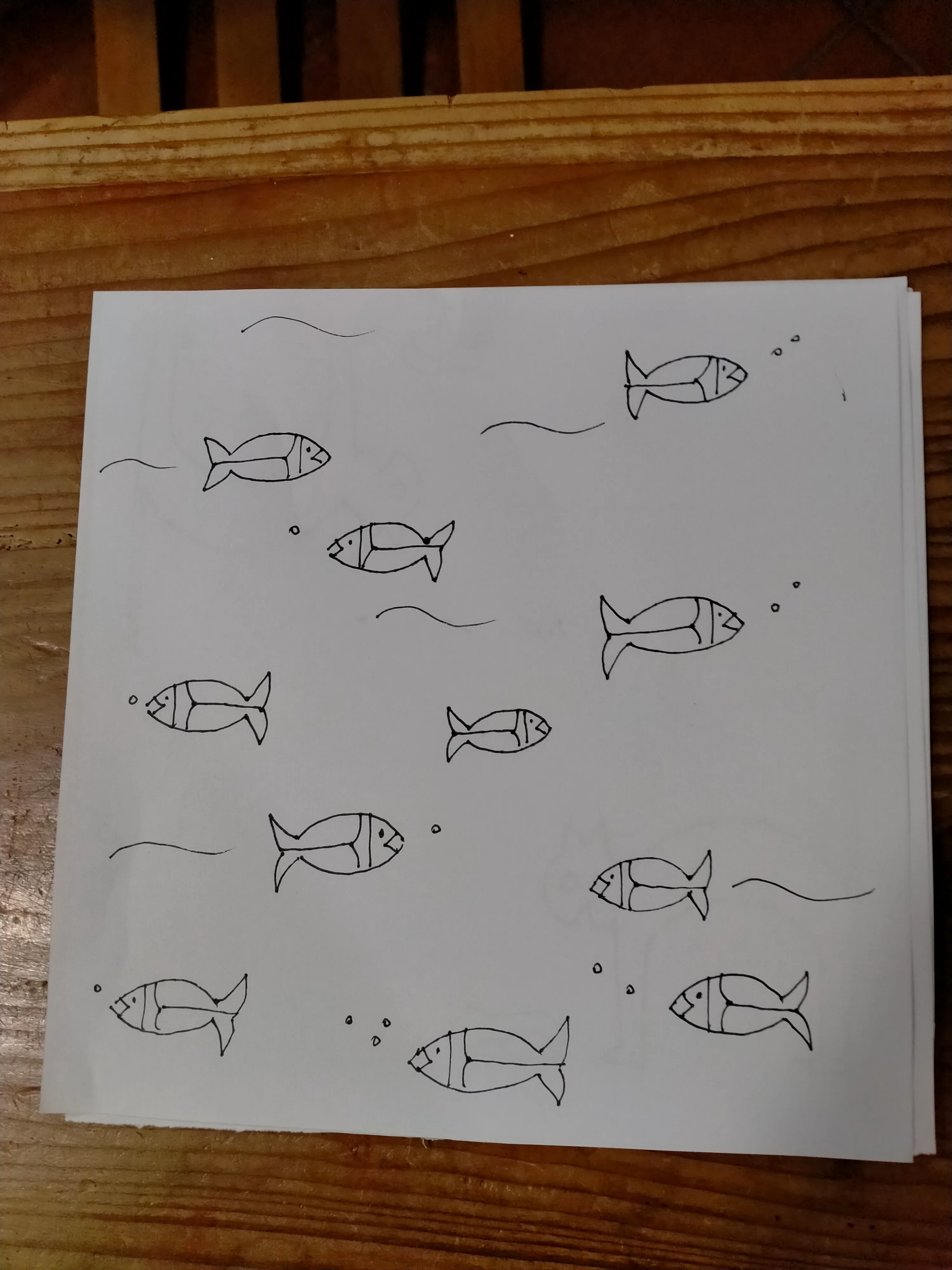 Arazzo Gatto, topo e pesci