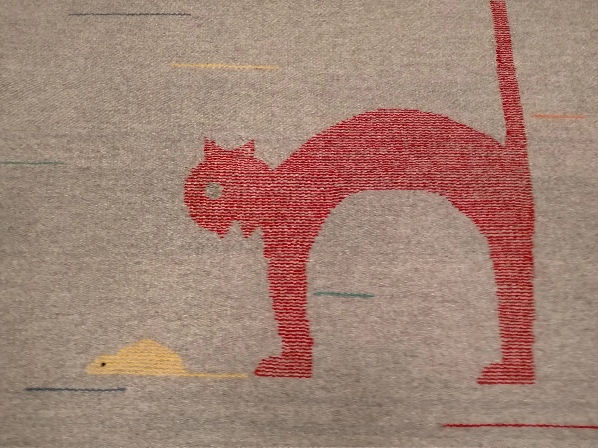 Arazzo Gatto, topo e pesci