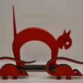 Gatto inarcato rubino 23