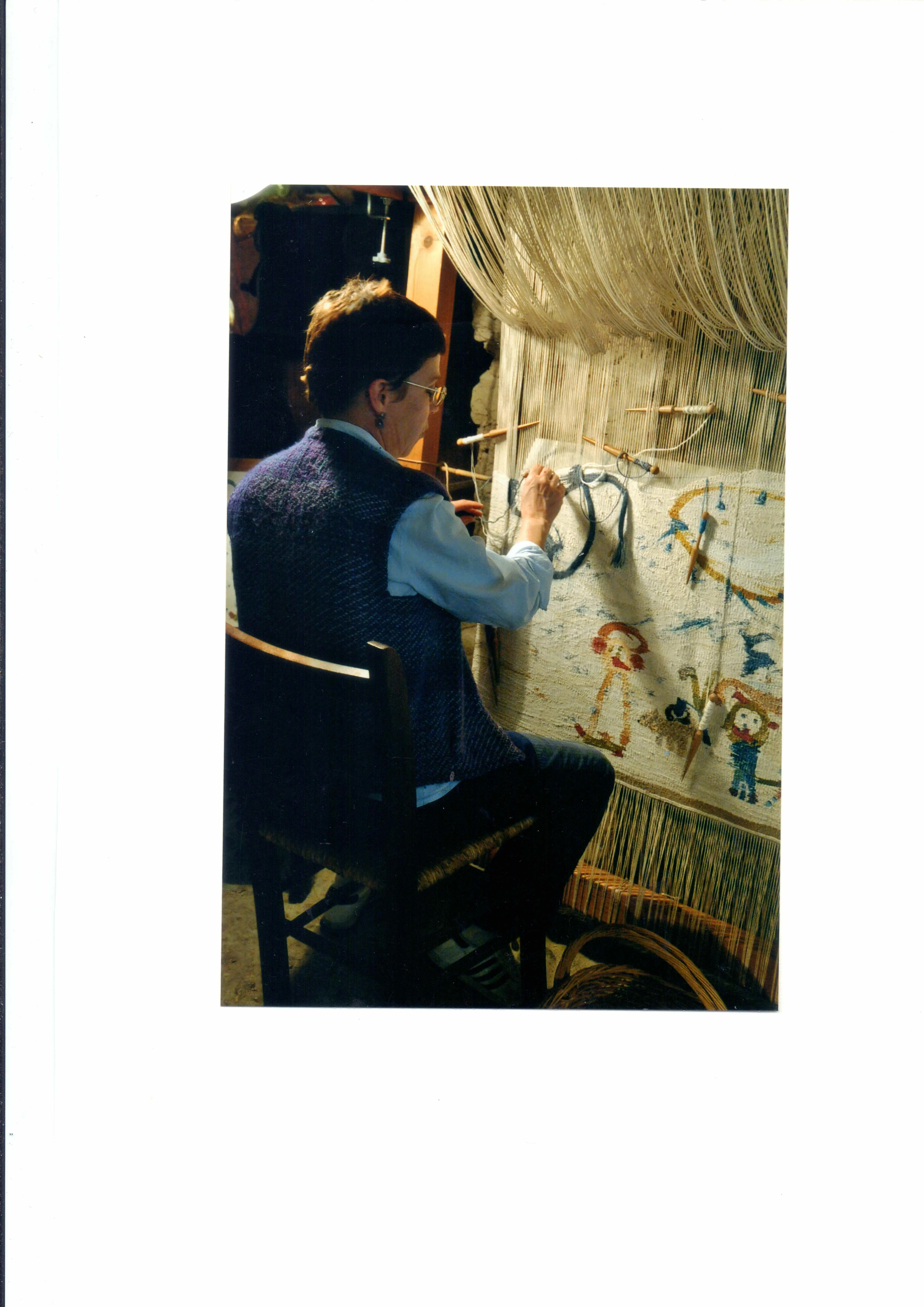 Arazzo Caterina in lavorazione
