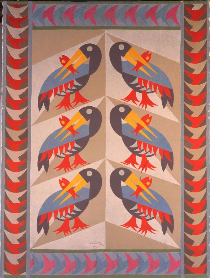 Pellicani con pesce di Fortunato Depero