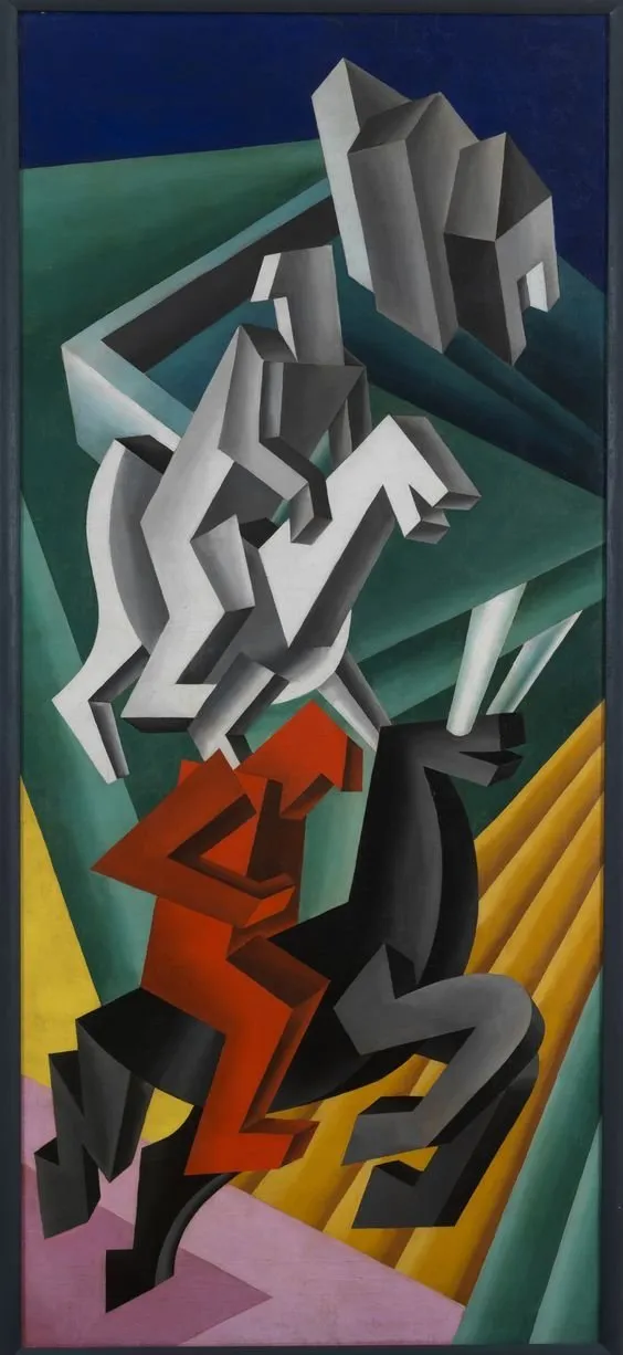 Solidità di cavalieri di Fortunato Depero
