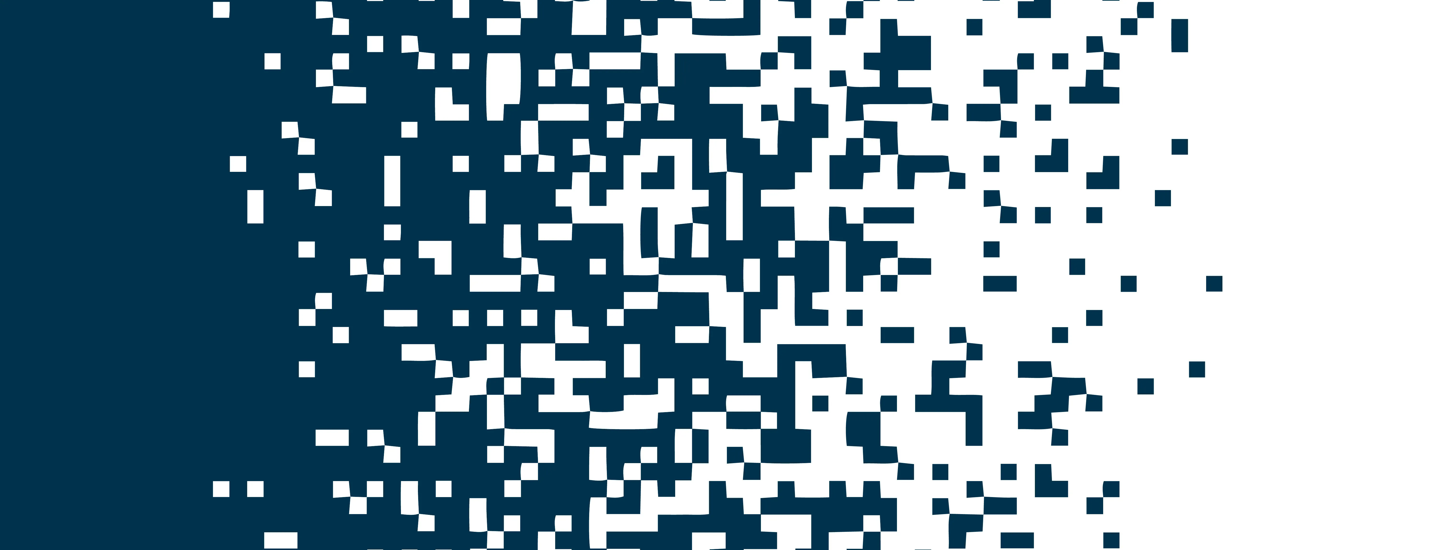 Dettaglio fortemente pixelato di un'immagine digitale