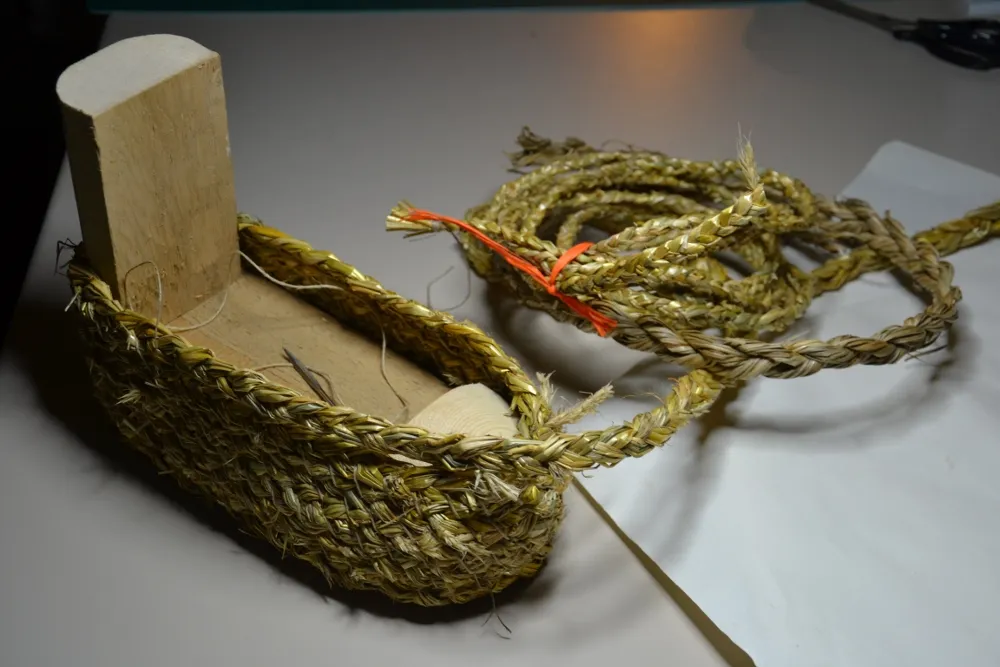 Fase della costruzione della sovrascarpa
